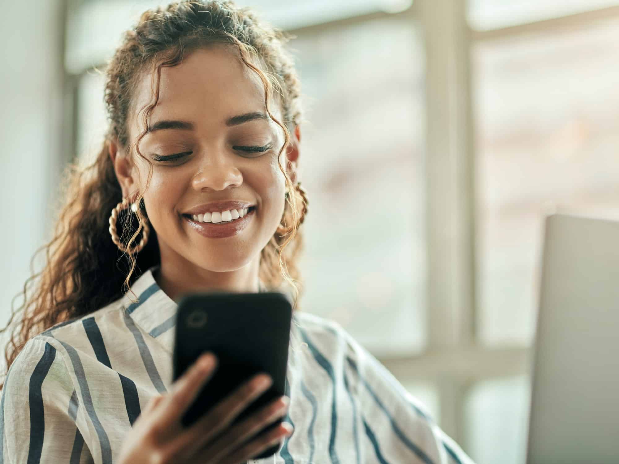 woman on phone